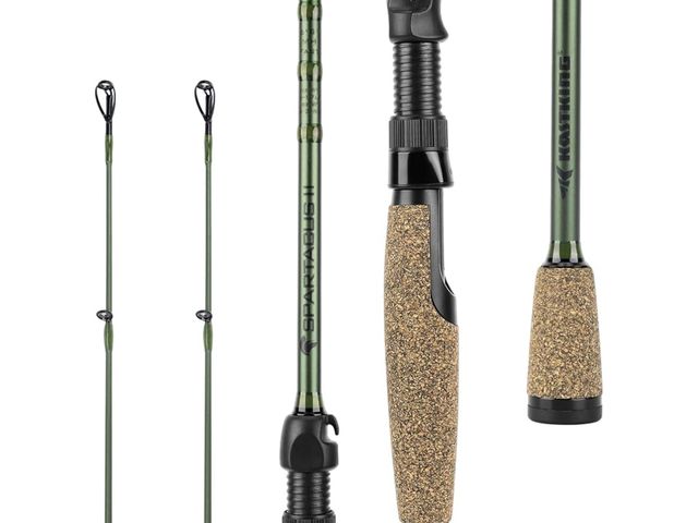Lot 96-163800 - KastKing Spartacus II Fishing Rods - IM6 Graphite Blanks Casting &amp; Spinning Rods, 2-Piece Rods w...