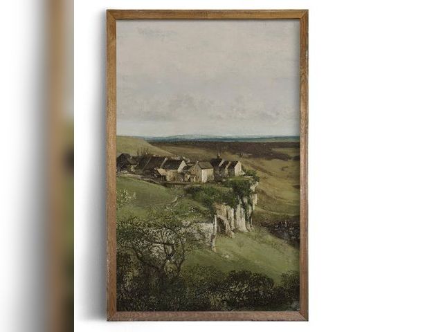 Lot 96-170621 - Rustic Farmhouse Wall Art Decor - 24x36 Large Unframed Rolled Canvas - Boho Landscape Picture - Spri...