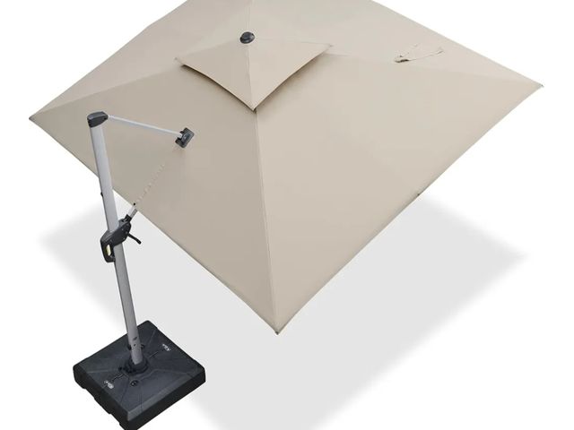 Lot 96-166805 - PURPLE LEAF 9' X 11' Patio Umbrella Outdoor Rectangle Umbrella Large Cantilever Umbrella Windproof O...