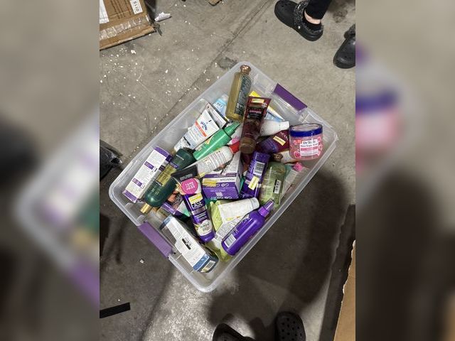 Lot 96-178300 - Mixed Tote of Health and Beauty Items.

Something spilled, may be a little sticky