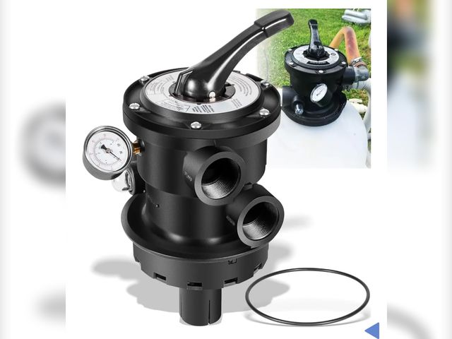 Lot 96-171163 - Top Mount Multiport Valve Part for Above-Ground Pro- or VL Series Sand Filter, 1.5 Inch Plumbing, 7-...