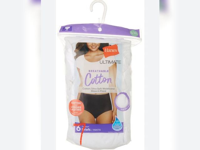 Lot 96-178904 - Hanes Womens Ultimate Breathable Cotton Brief 7-Pack, 8XL New