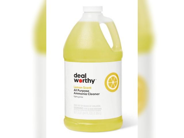 Lot 96-167390 - Ammonia Cleaner and Disinfectant - Lemon - 64oz - Dealworthy™
New