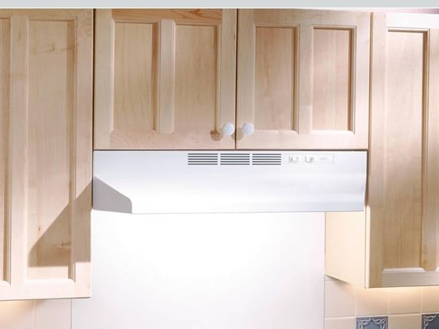 Lot 96-181692 - Broan-NuTone 413001 Non-Ducted Ductless Range Hood with Lights Exhaust Fan for Under Cabinet, 30-Inc...
