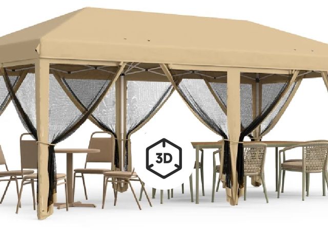 Lot 96-159488 - Outsunny 10' x 20' Pop Up Canopy Tent with Netting, Heavy Duty Instant Sun Shelter, Large Tents for ...