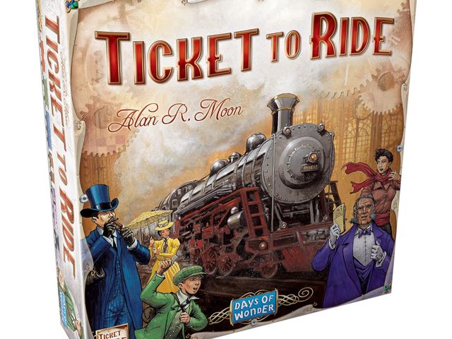 Lot 96-180624 - Ticket to Ride Board Game - A Cross-Country Train Adventure for Friends and Family! Strategy Game fo...