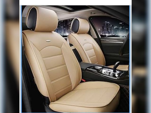 Lot 96-171985 - Universal Car Seat Covers Front Car Seat Protector Waterproof Seat Cushion Interior Accessories Beig...