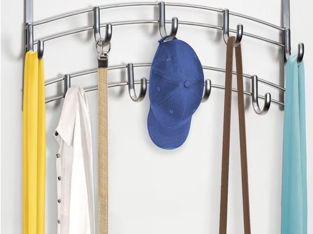 Lot 96-190995 - LYNK Professional® Home™ Over Door Hooks Rack - 9 Hook Over Door Hanger - Over Door Towel Rack - Han...