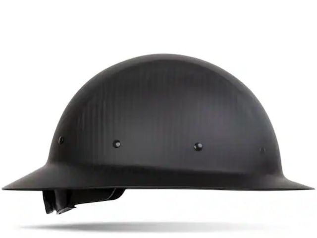 Lot 96-172713 - PIP
Dynamic Wolfjaw Matte Black Type 1 Class C Full Brim Black Carbon Fiber Hard Hat with 8-Point Ra...