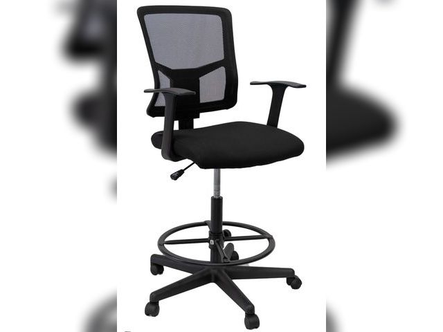 Lot 96-166685 - Stand Up Desk Store Sit to Stand Drafting Task Stool Chair for Standing Desks with Adjustable Footre...