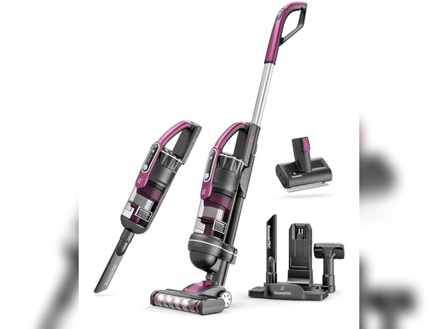Lot 96-176031 - Roomie Tec SlimVac Upright Cordless Vacuum Cleaner, Dual Motor Powerful Suction, Up to 40 min Runtim...