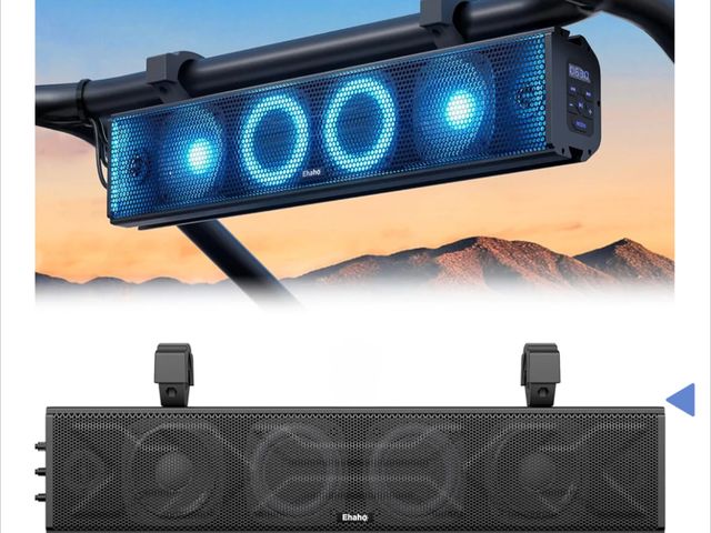Lot 96-164202 - 25 Inch UTV Sound Bar, ATV SoundBar Bluetooth with RGB Lighting, IP66 Waterproof Golf Cart Sound Bar...