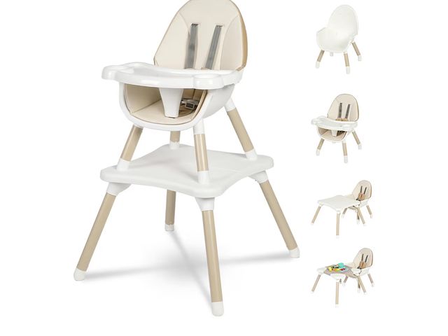 Lot 96-177058 - Gofirst 6 in 1 Baby High Chair,Convertible High Chairs for Babies and Toddlers/Booster Seat/Table an...