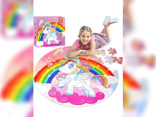 Lot 96-190943 - Jigsaw Floor Puzzle Toys for Kids - 70 Piece Large Toddler Puzzles for Kids Ages 3-6 Years Old - Edu...