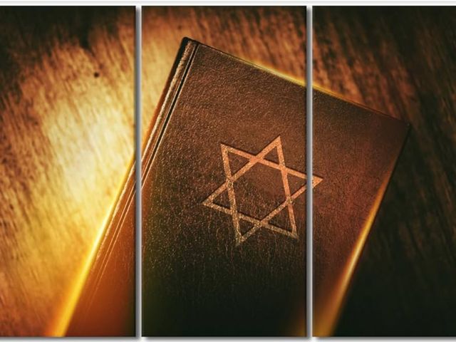 Lot 96-176359 - Abrahamic Religion Pictures Judaism Paintings 3 Pcs/Multi Panel Canvas Ethnic Religion Wall Art Cont...