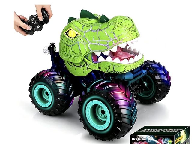 Lot 96-233191 - Dinosaur Monster Truck for Boy Age 4-7, Dino Remote Control Car New. Actual item may vary slightly f...