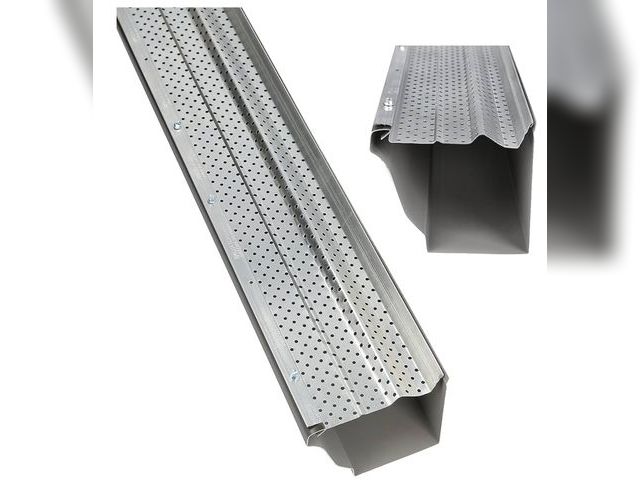 Lot 96-167870 - -M Gutter Guard - Heavy Duty Lifetime Quality Aluminum Leaf &amp; Debris Protection for 5-inch and 6...