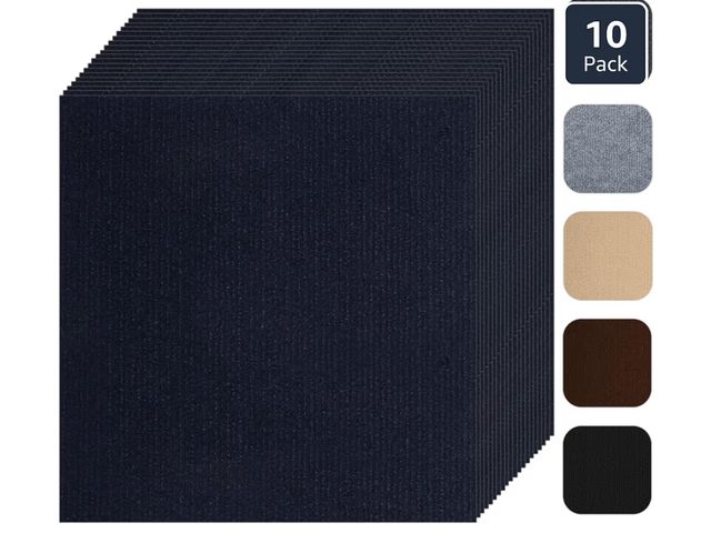 Lot 96-190580 - Self Adhesive Carpet Tile 20 Pcs 24" x 24" Peel and Stick Carpet Floor Tiles Non-Slip Carpet Squares...