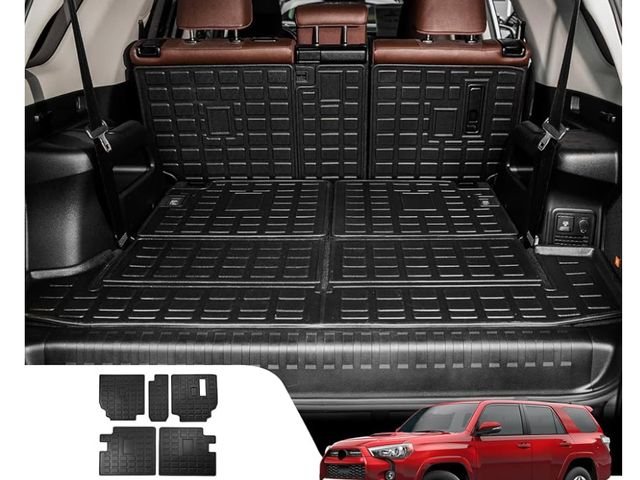 Lot 96-161011 - Cargo Mat Compatible with 2010-2024 Toyota 4 Runner 7 Seat Cargo Liner Trunk Mat TPE Back Seat Cover...