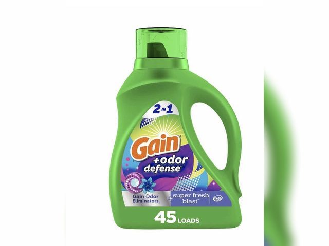 Lot 96-200763 - Gain Odor Defense Liquid Laundry Detergent, Super Fresh Blast Scent, 65 fl oz New