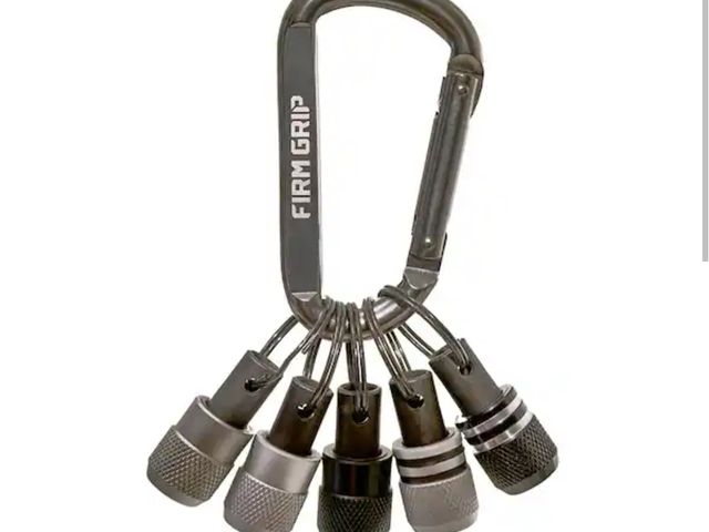 Lot 96-165386 - FIRM GRIP Build-A-Rig 3/4 in. x 3 3/16 in. Impact Driver Bit Steel Carabiner New