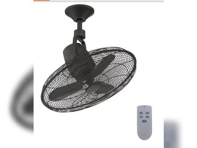 Lot 96-162086 - Home Decorators Collection
Bentley III 22 in. Indoor/Outdoor Natural Iron Oscillating Ceiling Fan wi...