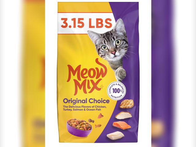 Lot 96-201353 - Meow Mix Original Choice Dry Cat Food, 3.15 Pounds New BB 5/27