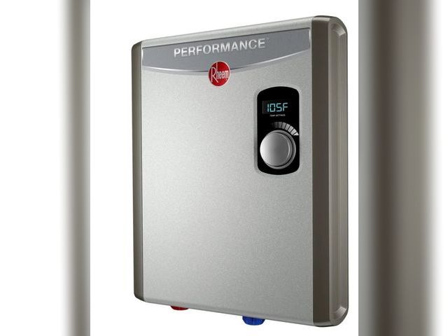 Lot 96-168736 - RHEEM RTEX-18 208/240VAC, Commercial/Residential Electric Tankless Water Heater MSRP $606.78 Used, u...