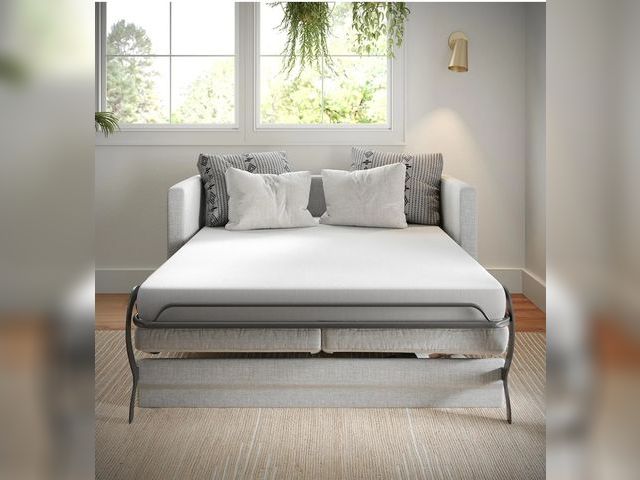 Lot 96-163338 - Flash Furniture Cloud Cooling Memory Foam Mattress, Mattress in a Box for Sleeper Sofa or Dorm, Cert...