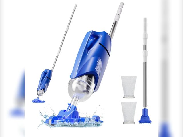 Lot 96-171443 - Handheld Pool Vacuum Cleaner for Above Ground &amp; Inground Pools - Cordless Pool Cleaner w/18.5GPM...