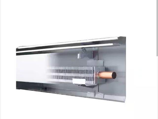 Lot 96-162748 - Slant/Fin 
Fine/Line 30 3 ft. Hot Water Baseboard with Fully Assembled Element and Enclosure in Nu W...