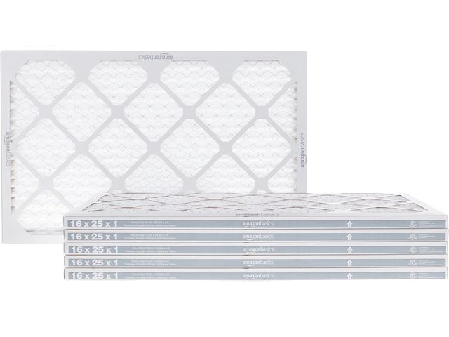 Lot 96-173892 - Amazon Basics 16x25x1 Air Filter 6 Pack, MERV 11 AC Furnace Filters (Actual Size: 15.75" x 24.75" x ...