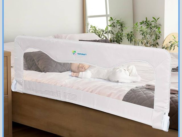 Lot 96-173880 - Bed Rail for Toddlers &amp; Infants – Universal Toddler Bed Rails for Twin, Full Size, Queen &amp;Ki...