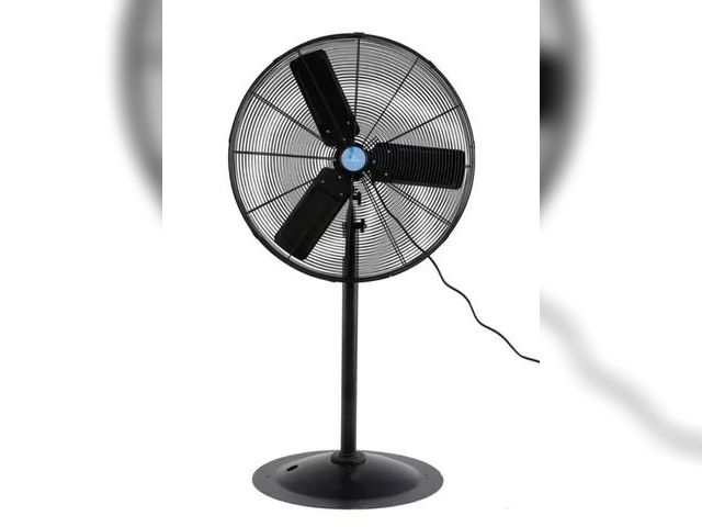 Lot 96-169067 - iLIVING Adjustable-Height 30 in.Industrial Pedestal Floor Fan with 7261 CFM MSRP $159.30 New