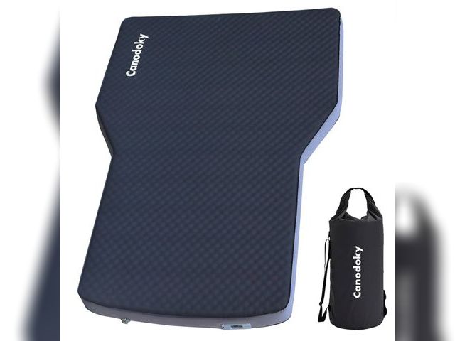 Lot 96-164388 - 4" Ultra-Thick Hybrid Foam &amp; Air SUV Mattress with Rechargeable 3-in-1 Built-in Pump, Quick Infl...