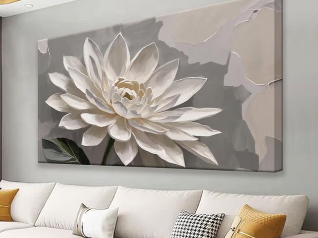 Lot 96-188045 - Large Wall Art For Living Room Floral Wall Art Decor Modern Canvas Art Wall Decor 29" X 58" Painting...