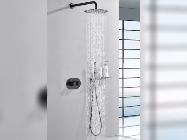 Lot 96-198910 - Bathroom Shower System Brushed Nickle Finish 
New