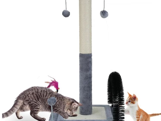 Lot 96-214004 - ROYPET Multifunctional Cat Scratching Posts for Indoor Kittens,Cat Scratching Posts for Play and Act...