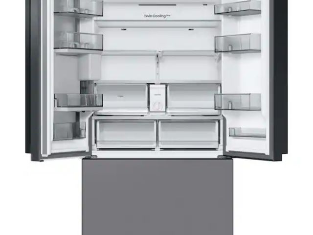Lot 96-194646 - Samsung
Bespoke 30 cu. ft. Standard Depth 3-Door French Door Smart Refrigerator in Stainless Steel w...