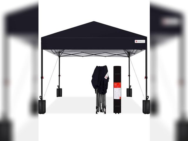 Lot 96-183811 - Best Choice Products 10x10ft 1-Person Setup Pop Up Canopy Tent Instant Portable Shelter w/ 1-Button ...