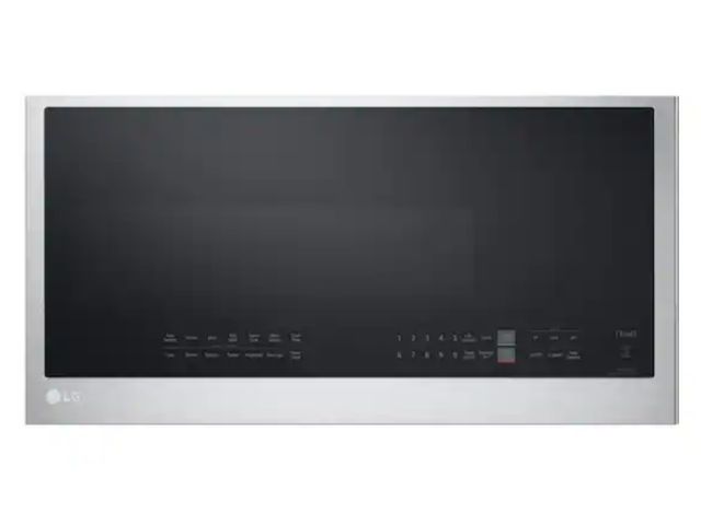 Lot 96-179642 - LG
Smart 30 in. W 2 cu. ft. Over the Range Microwave with EasyClean 1,050-Watt in PrintProof Stainle...