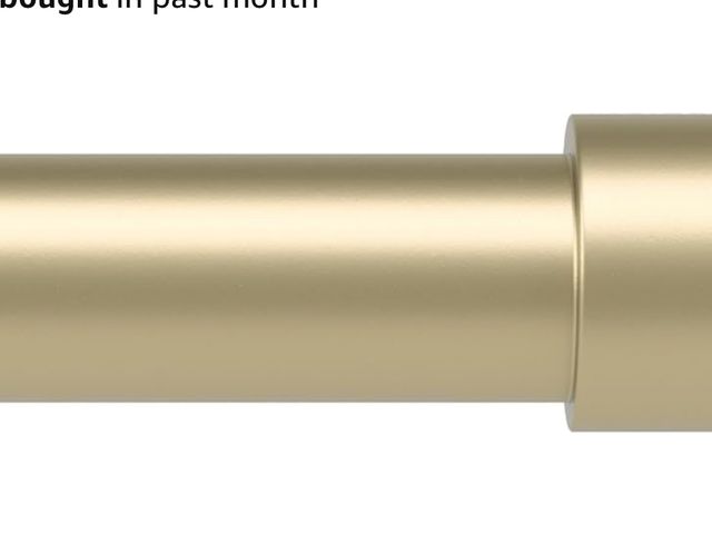 Lot 96-212214 - Umbra Cappa Curtain Rod, Includes 2 Matching Finials, Brackets &amp; Hardware, 66 to 120-Inches, Gol...