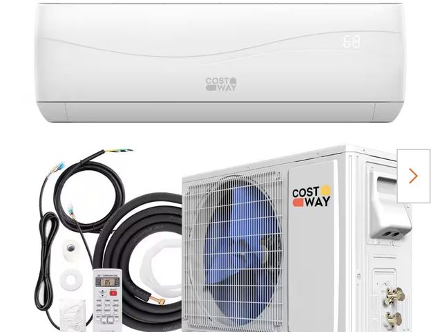 Lot 96-226436 - 17 SEER2 12,000 BTU 1 Ton Ductless Mini Split Air Conditioner with Heat Pump 208/230V **model number...