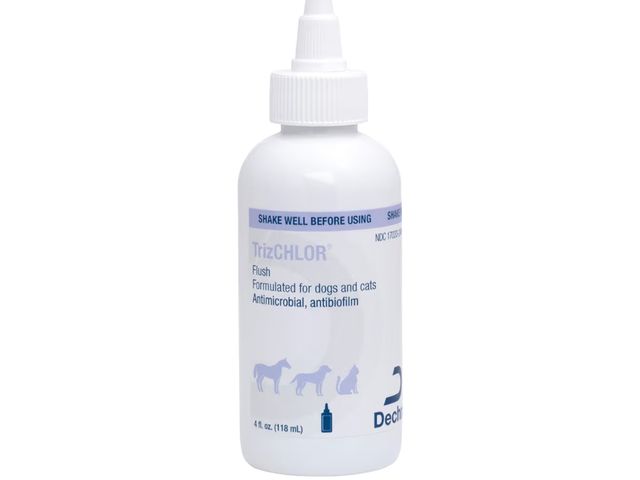 Lot 96-178111 - TrizCHLOR Flush for Dogs, Cats and Horses, 4 oz exp 9/25
