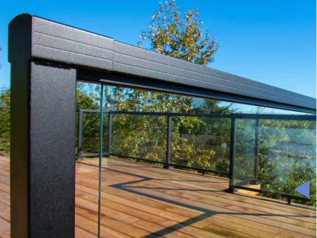 Lot 96-174083 - PEAK Aluminum Railing
6 ft. Matte Black Aluminum Deck Railing Hand and Base Rail for 36 in. high sys...