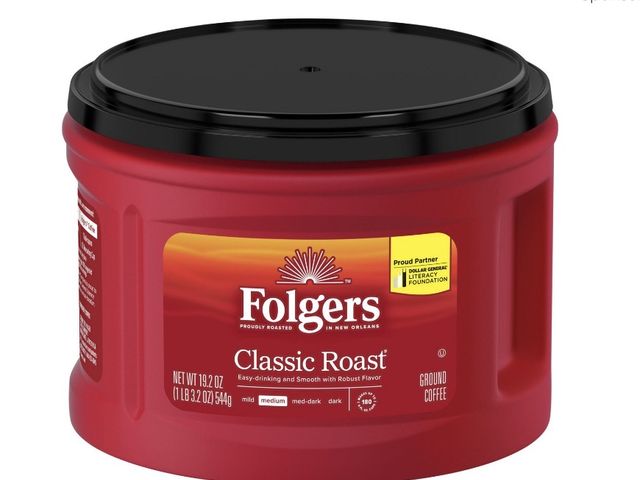 Lot 96-201139 - Folgers Classic Roast Ground Coffee, Medium Roast, 19.2 Oz. Canister EXP 10/26 New
