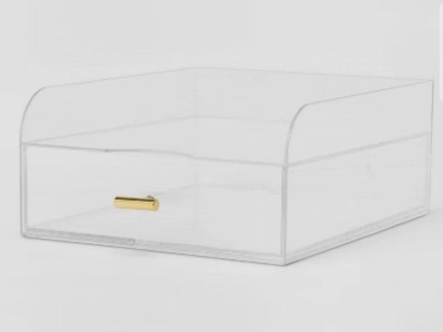Lot 96-158167 - Acrylic Large Paper Tray with Drawer - Threshold
New
