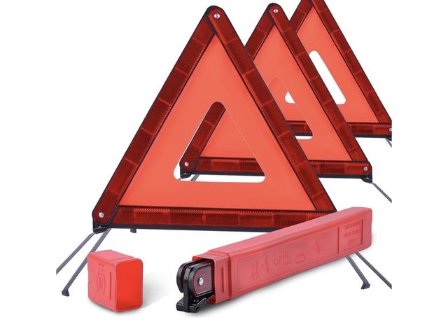 Lot 96-230472 - DSV Standard Emergency Triangles, Warning Triangles for Vehicles, Reflective Triangle, Safety Triang...