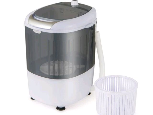 Lot 96-192146 - Mini Washing Machine Portable Laundry Washer Semi-Automatic Washer w/Spin Basket New