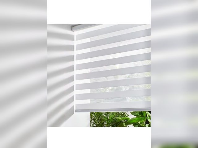 Lot 96-163975 - Persilux Cordless Zebra Blinds for Indoor Windows, Free-Stop Zebra Blinds Cordless, Light Filtering ...